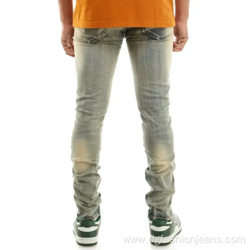 Vintage Denim ripped Hip Hop Washed Distressed Pants